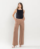 Front product images of Sinopia Fresco - High Rise Utility Cargo Wide Jeans