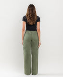 Back product images of Thyme - High Rise Utility Cargo Wide Leg Jeans