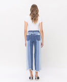 Back product images of Exhilarate - High Rise Crop Step Hem Wide Leg Jeans