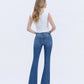 Back product images of Gleefully - Mid Rise Trouser Hem Flare Jeans