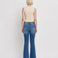 Back product images of Gleefully - Mid Rise Trouser Hem Flare Jeans