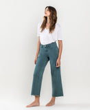 Left 45 degrees product image of Balsam - High Rise Crop Wide Leg Jeans