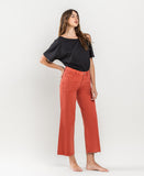 Right 45 degrees product image of Bossa Nova - High Rise Crop Wide Leg Jeans
