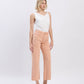 Right 45 degrees product image of Soft Sand - High Rise Wide Leg Jeans 
