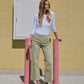 Editorial image of Swamp - High Rise Ankle Wide Leg Jeans