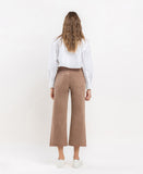 Back product images of Chocolate Malt - High Rise Crop Wide Leg Jeans