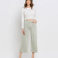 Front product images of Desert Sage - High Rise Crop Wide Leg Jeans