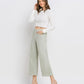 Right 45 degrees product image of Desert Sage - High Rise Cropped Wide Leg Jeans