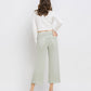 Back product images of Desert Sage - High Rise Cropped Wide Leg Jeans