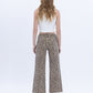 Back product images of Leopard - High Rise Animal Print Raw Hem Crop Wide Leg Jeans