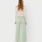 Back product images of Mint - High Rise Raw Hem Crop Wide Leg Jeans