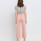 Back product images of Silver Pink - High Rise Crop Wide Leg Jeans