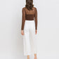 Back product images of Optic White - High Rise Crop Wide Leg Jeans