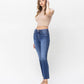 Left 45 degrees product image of Delicate - High Rise Slim Straight Jean