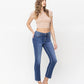 Right 45 degrees product image of Delicate - High Rise Slim Straight Jean