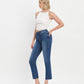 Left 45 degrees product image of Delicate - High Rise Slim Straight Jean