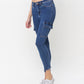 Left 45 degrees product image of Distinguished - High Rise Crop Skinny Jeans