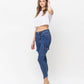 Left 45 degrees product image of Distinguished - High Rise Crop Skinny Jeans