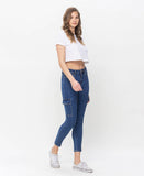 Right 45 degrees product image of Distinguished - High Rise Crop Skinny Jeans