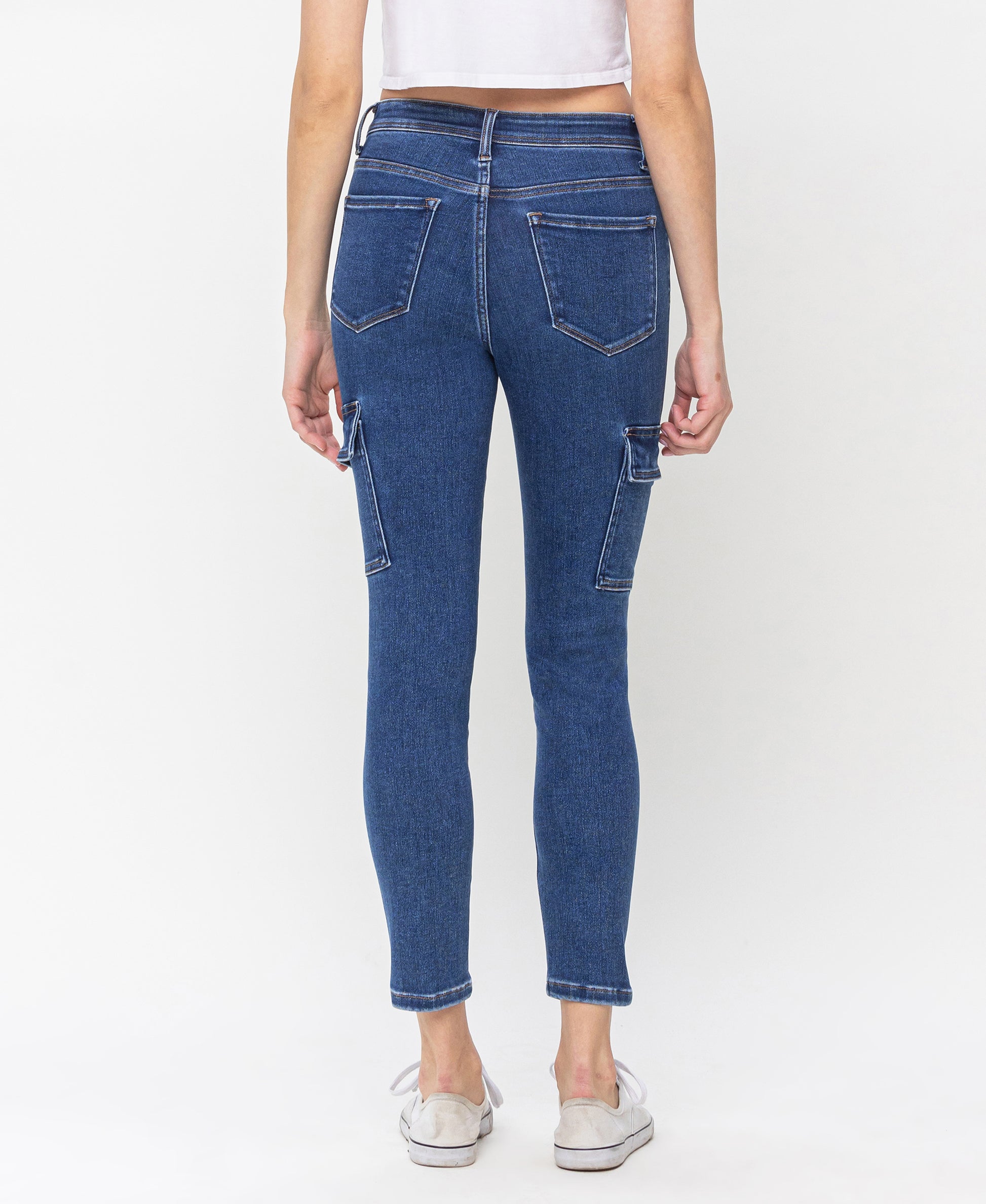 Back product images of Distinguished - High Rise Crop Skinny Jeans