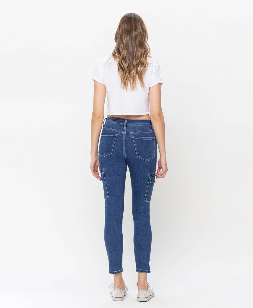Back product images of Distinguished - High Rise Crop Skinny Jeans