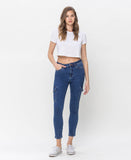 Front product images of Distinguished - High Rise Crop Skinny Jeans
