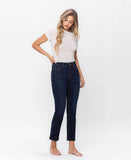 Right 45 degrees product image of Enraptured - High Rise Ankle Slim Straight Jeans