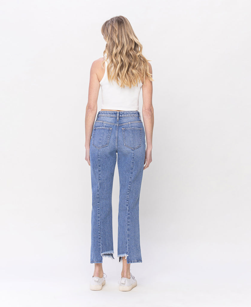Back product images of Powerful - High Rise Straight Denim Jeans