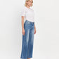 Right 45 degrees product image of Awe - High Rise Trouser Wide Leg Jeans