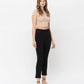 Right 45 degrees product image of Admirable - High Rise Crossover Waistband Slim Cropped Straight Jeans