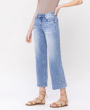 Left 45 degrees product image of Deference - Mid Rise Crop Dad Jeans