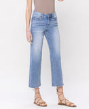Right 45 degrees product image of Deference - Mid Rise Crop Dad Jeans