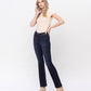 Left 45 degrees product image of Amicability - Mid Rise Flare Bootcut Denim Jeans