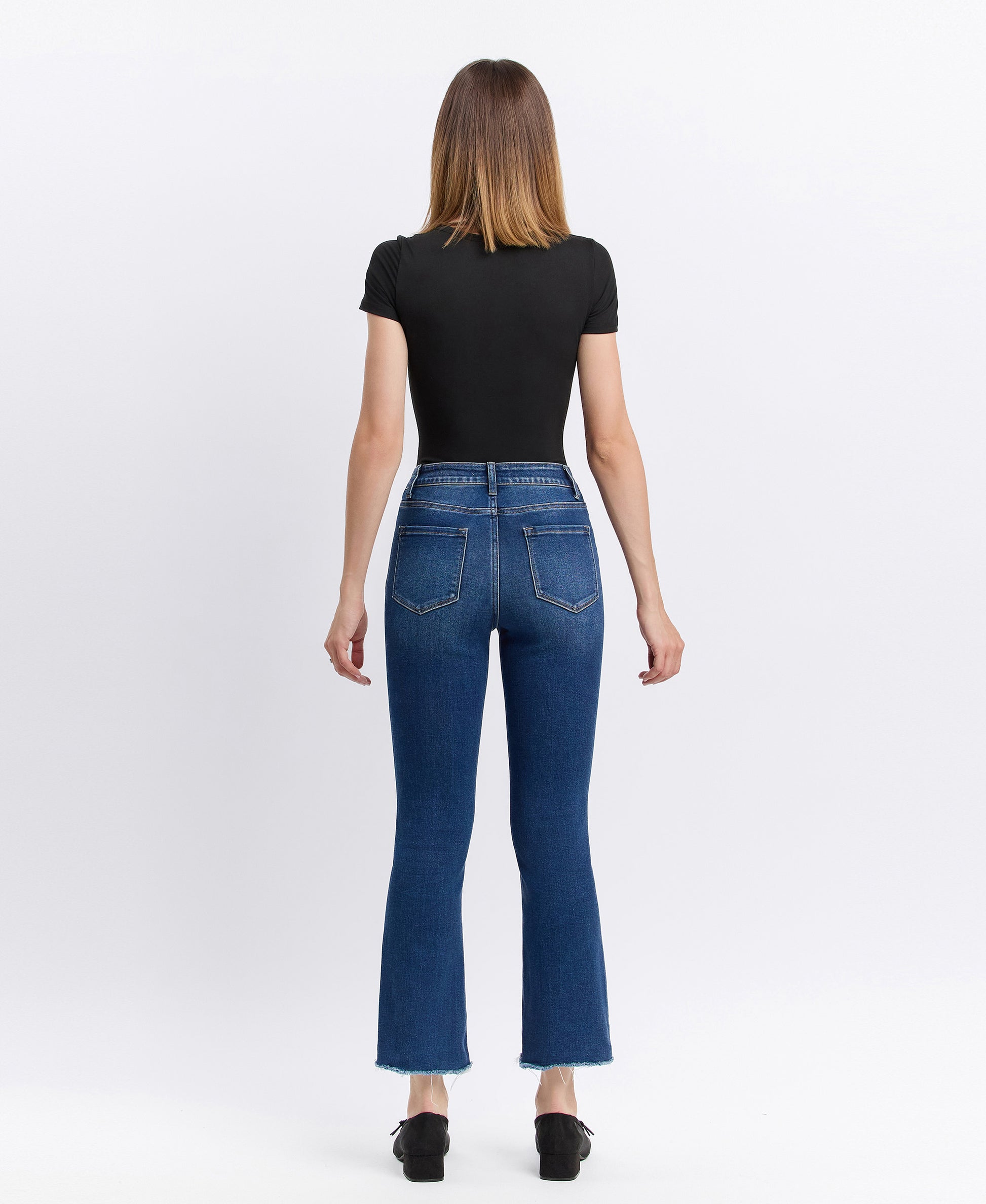 Back product images of inspirational - High Rise Kick Flare Jeans