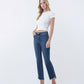 Left 45 degrees product image of Inspirational - High Rise Step Kick Flare Jeans