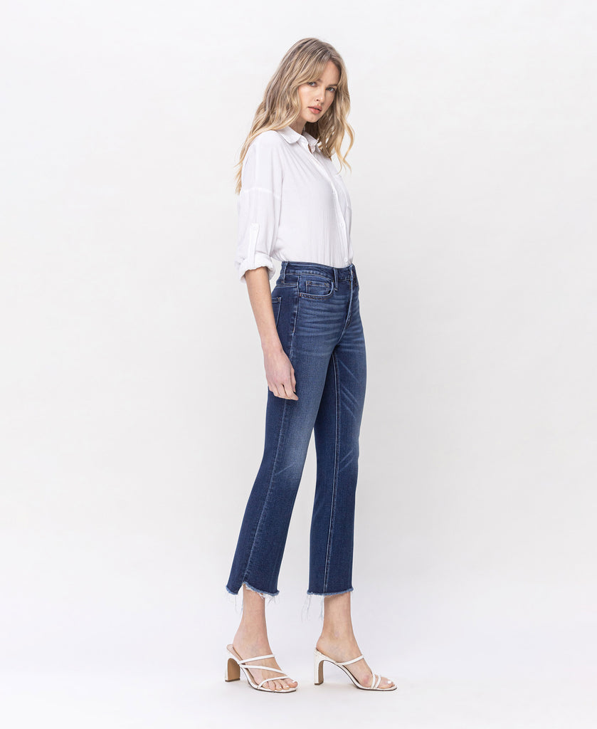 Left 45 degrees product image of Inspirational - High Rise Kick Flare Jeans