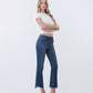 Right 45 degrees product image of Inspirational - High Rise Step Kick Flare Jeans
