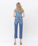 Back product images of Dawn - Mid Rise Crop Straight Jeans