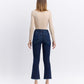 Back product images of Motivated - High Rise Step Raw Hem Crop Flare Jeans