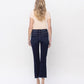 Back product images of Motivated - High Rise Step Raw Hem Crop Flare Jeans