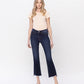 Front product images of Motivated - High Rise Step Raw Hem Crop Flare Jeans
