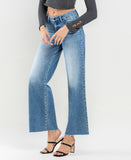 Left 45 degrees product image of Vouchsafe - Mid Rise Wide Leg Jeans