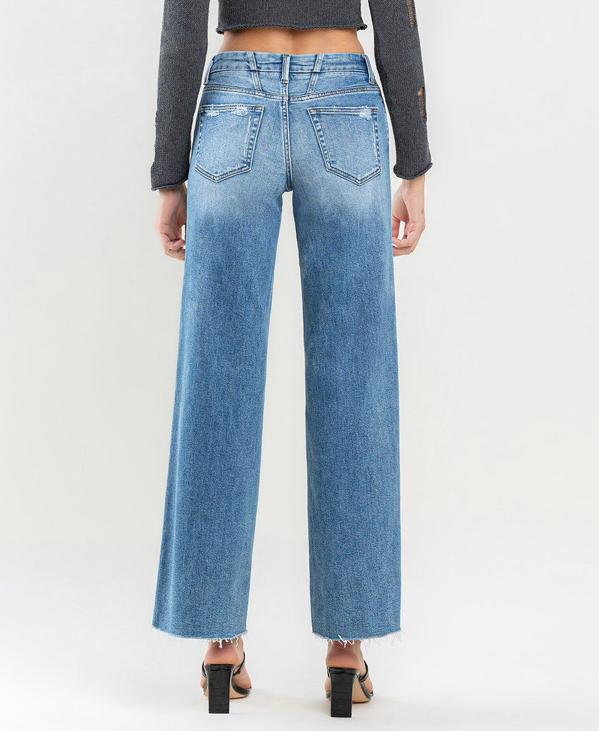 Back product images of Vouchsafe - Mid Rise Wide Leg Jeans