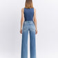 Back product images of Vouchsafe - Mid Rise Clean Cut Raw Hem Wide Leg Jeans