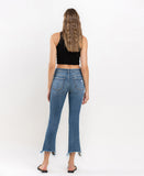 Back product images of Prodigy - Mid Rise Distressed Cropped Bootcut Jeans