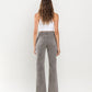 Right 45 degrees product image of Smokey Olive - Super High Rise 90's Vintage Hem Detail Flare Jeans