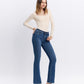 Right 45 degrees product image of Amethyst - Mid Rise Bootcut Jeans