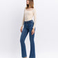 Left 45 degrees product image of Amethyst - Mid Rise Bootcut Jeans