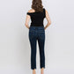 Back product images of Issue Free - Mid Rise Crop Slim Straight Jeans