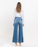 Back product images of Coherence - High Rise Side Contrast Wide Leg Jeans